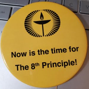 Yellow button that reads "Now is the time for The 8th Principle!"
